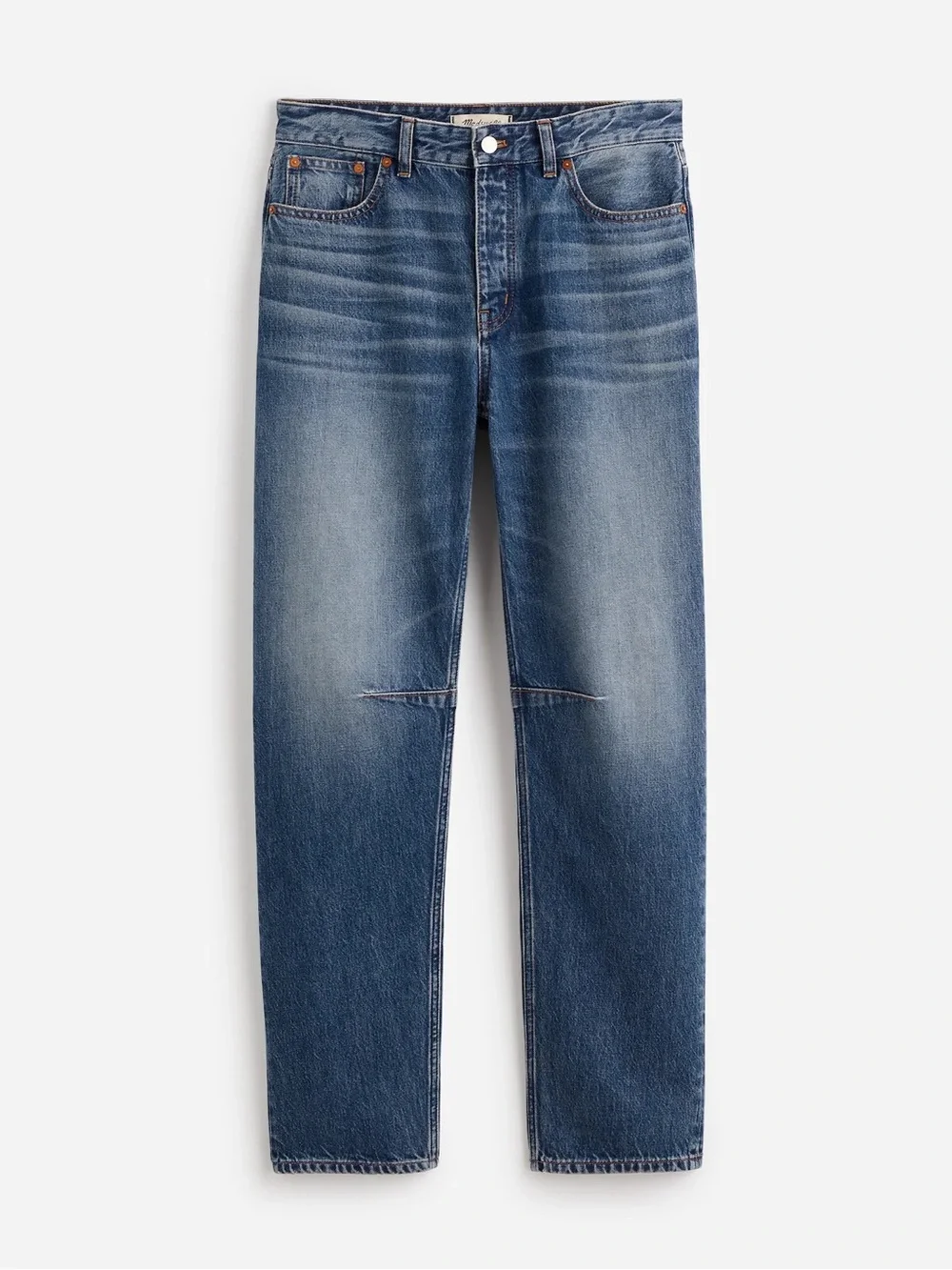 NWT Madewell Darted Barrel Leg Jean 28 Irmo Wash Rigid - Picture 13 of 14
